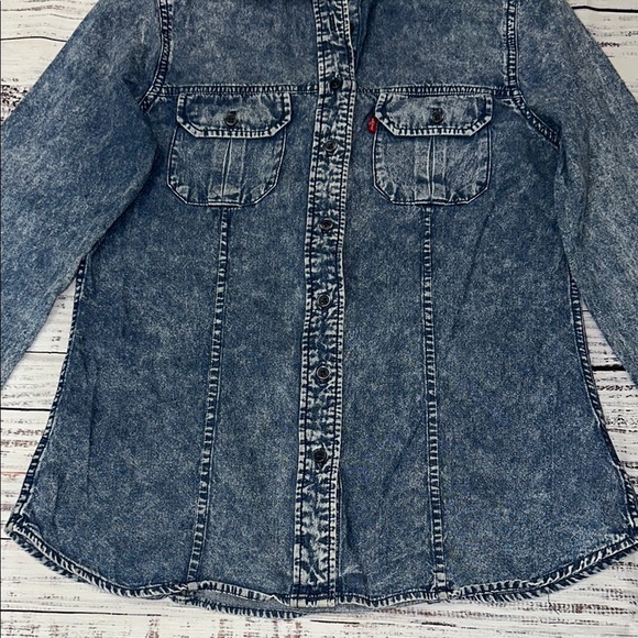 Levi's Blue Denim Button Down Shirt Sz.‎ S - Picture 4 of 10